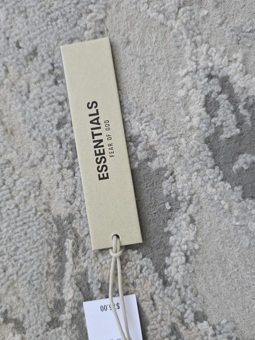 ESSENTIALS Cream Fleece Shorts